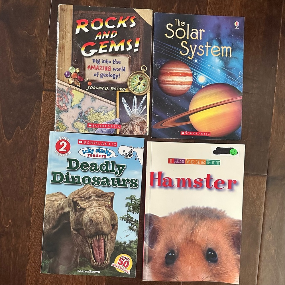 Lot of 4 Educational Books for Kids